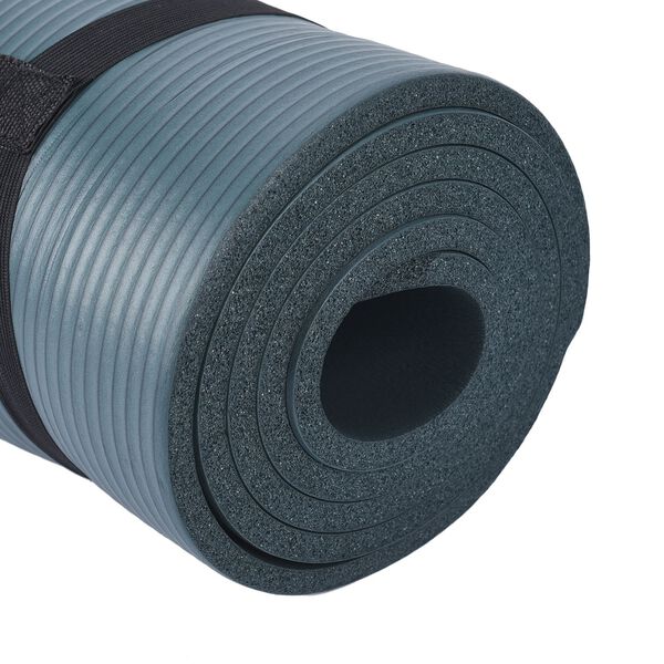 SOUL SMART - NBR Yoga Matte mit Riemen, Waldgrün image number 6