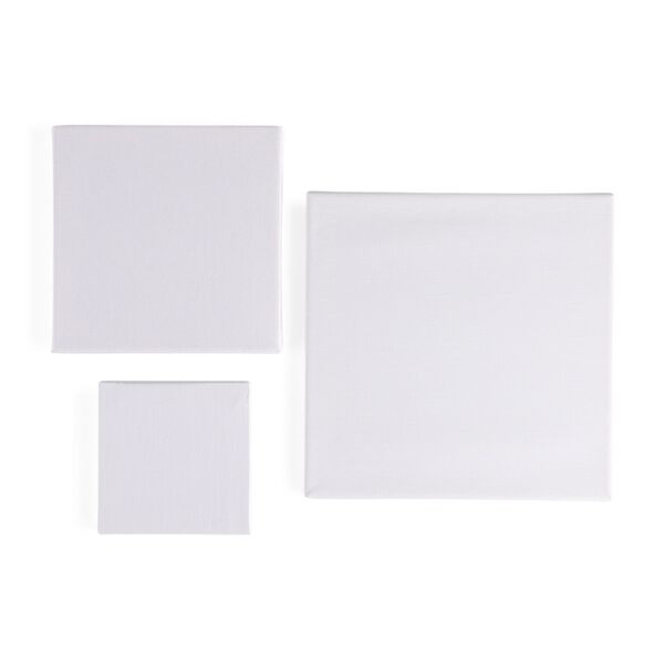 Leinwand-Malset - 3-teiliges Set mit Blanko-Leinwänden, inklusive Farben, Mischpalette, Staffelei und Pinseln image number 2