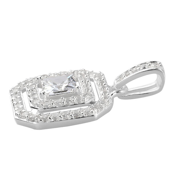 Wei&szlig;er Zirkonia Anh&auml;nger 925 Silber ca. 2,50 ct image number 4