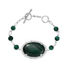 Malachit Armband ca. 16.5 cm Messing ca. 63.17 ct