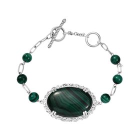 Malachit Armband, 16,5 cm - 63,17 ct.