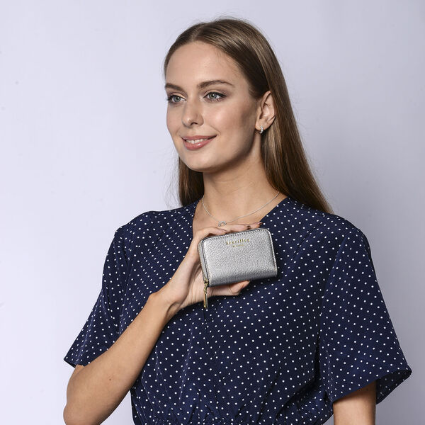 SENCILLEZ Kreditkartenetui aus echtem Leder image number 2