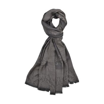 Jacquardgewebter Schal, 170x70cm, Grau