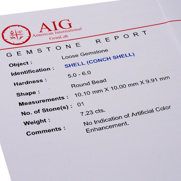 AAA Rosa K&ouml;niginnen Muschelschalen-Halskette, 50 cm - 200 ct. image number 10