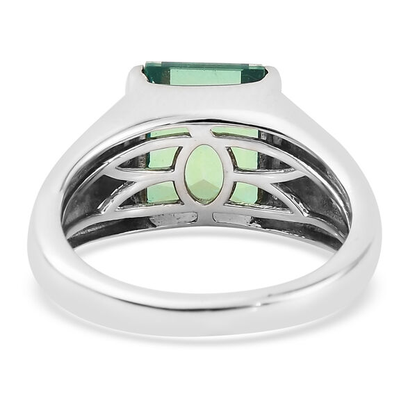 Pfau Triplett Quarz Ring 925 Silber platiniert  ca. 2,73 ct image number 7