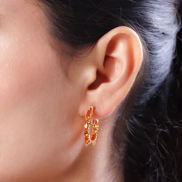 Salamanca Feueropal Inside-Out-Creolen - 2,81 ct. image number 3