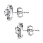 Moissanit Ohrstecker, 925 Silber platiniert ca. 0.63 ct image number 4