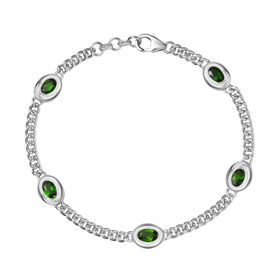 Natürliches Chromdiopsid-Armband, 19 cm - 2,97 ct.