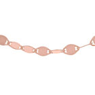 Spiegelkette, ca. 45 cm, 925 Silber rosévergoldet