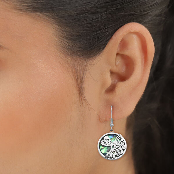 Abalone Muschel-Ohrh&auml;nger, Edelstahl ca. 1,00 ct&nbsp; image number 2