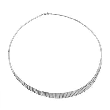 Mini Kleopatra Halskette in 925 Silber, 45 cm