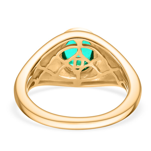 D'Joy Pfau Triplett Quarz Ring, 925 Silber vergoldet - 1,40 ct. image number 6