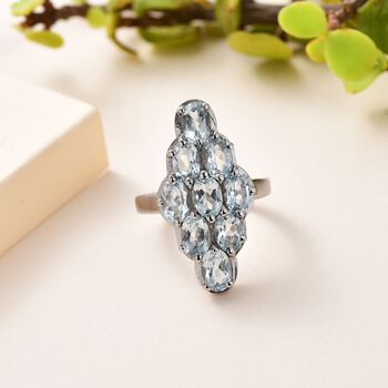 Himmelblauer Topas-Ring - 4,61 ct.