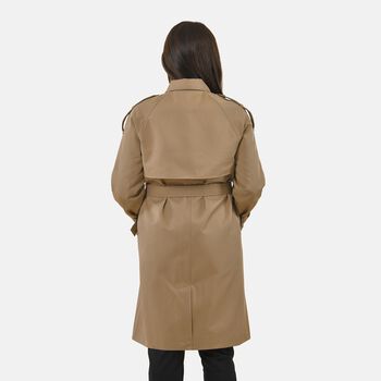 LA MAREY - Trenchcoat mit H&uuml;ftg&uuml;rtel, L, Khaki
