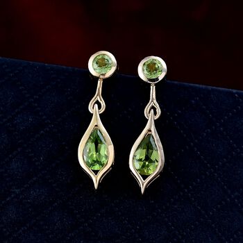 Nat&uuml;rliche Peridot Ohrh&auml;nger - 2,5 ct.