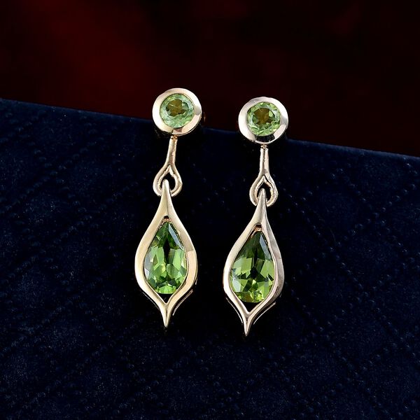 Nat&uuml;rliche Peridot Ohrh&auml;nger - 2,5 ct. image number 2