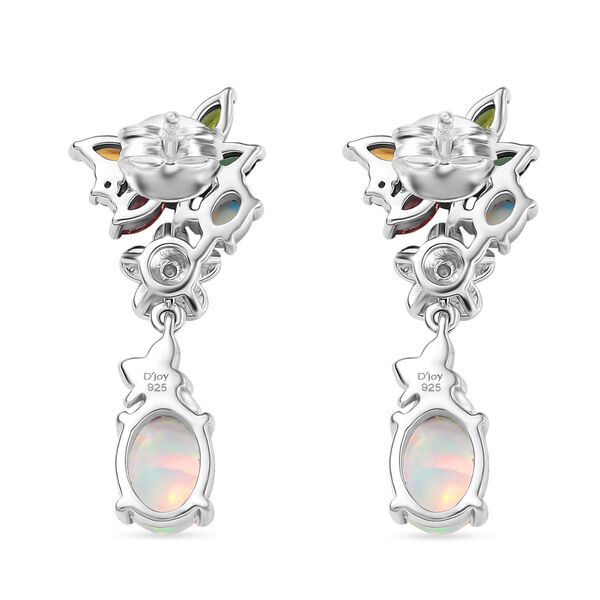 D&rsquo;Joy AA Nat&uuml;rliche, &auml;thiopische Welo Opal, Multi-Turmalin und Zirkon Ohrringe - 2,73 ct. image number 5