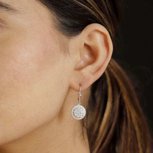 J Francis gefertigt mit SWAROVSKI- Swarovski Zirkonia Ohrringe image number 3