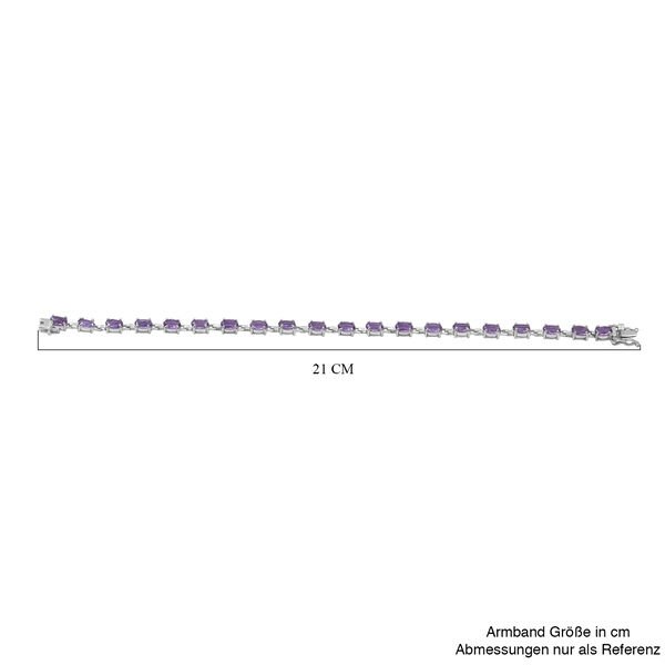 Lusaka Amethyst Armband ca. 19 cm 925 Silber platiniert ca. 9,84 ct image number 3