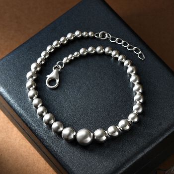 Kugeldesign-Armband, 925 Silber, ca. 19 cm mit 2.5 cm extender, ca. 8,82g