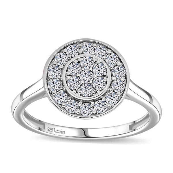 LUXURIANT SI-GH Labor Diamant Ring, 925 Silber rhodiniert - 0,50 ct. image number 2