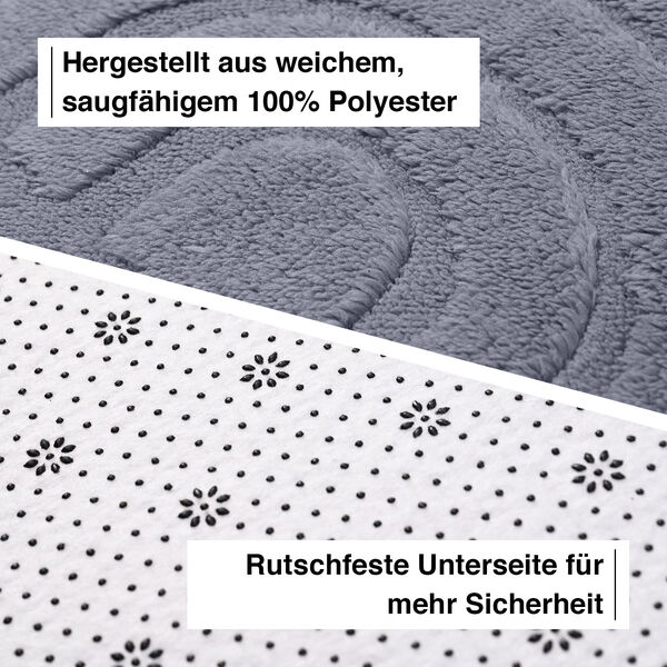 Badgarnitur mit rutschhemmender Rückseite, cremefarben image number 4