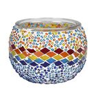 Lavendel-Eukalyptus Sojawachs-Duftkerze im Mosaikglas, Größe: 10 x 8 cm