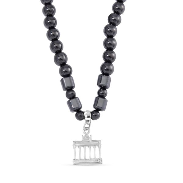 3er Set - Hämatit Drachen, Brandenburger Tor, und Eule Anhänger mit Kette, ca. 1320.00 ct image number 4