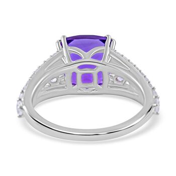 AA Lusaka Amethyst und Zirkon Ring - 5,95 ct.