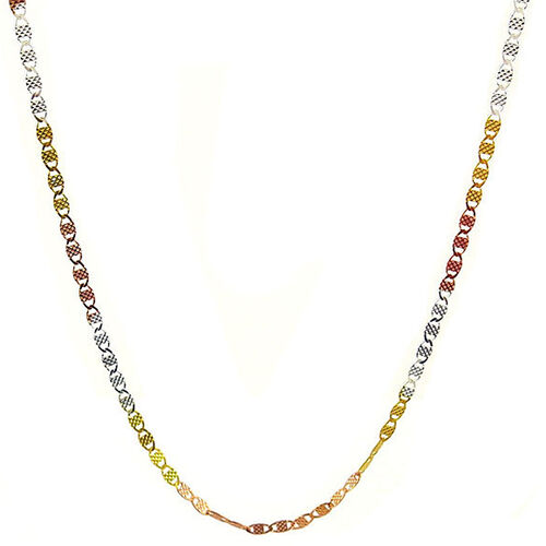 Valentinokette, 925 Silber Tricolor, ca. 50 cm ca. 2,90g image number 0