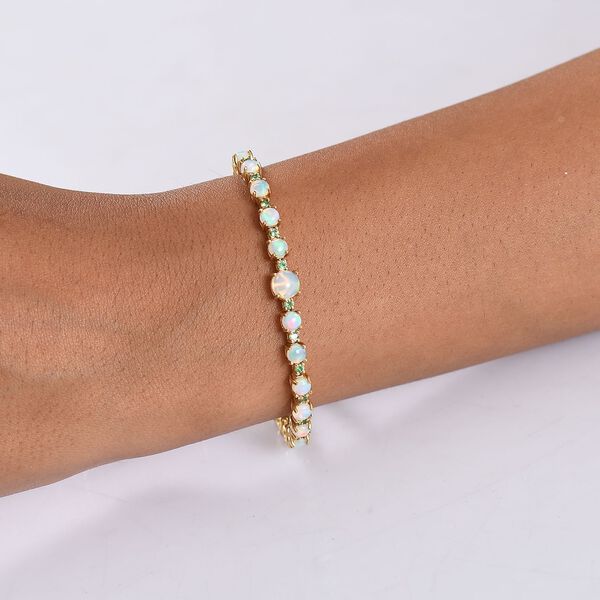 D'Joy AA nat&uuml;rliches, &auml;thiopisches Welo Opal und Multi-Edelstein 19cm Armband - 5,95 ct. image number 3