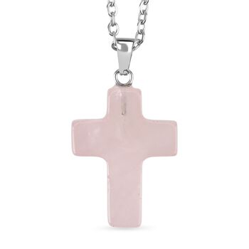 LIVMORE Geschenkset 3-teilig, Schl&uuml;sselanh&auml;nger Armband Halskette, Rosenquarz