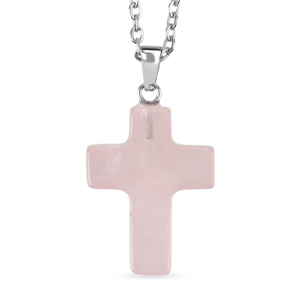 LIVMORE Geschenkset 3-teilig, Schl&uuml;sselanh&auml;nger Armband Halskette, Rosenquarz image number 2