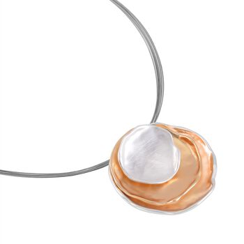 2er Set - Wei&szlig;e S&uuml;&szlig;wasser Perle, Wei&szlig;er Zirkonia Ohrringe und Halskette Schmuckset, Messing