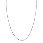 Italianische alternierende Margarita Kette, ca. 75 cm, 925 Silber rhodiniert ca. 5,93g