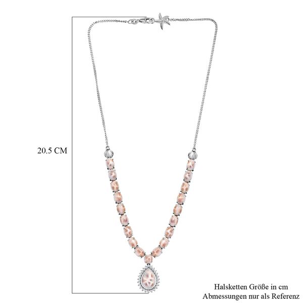 Djoy AA Natrolith Halskette ca. 45 cm 925 Silber rhodiniert ca. 26,39 ct. image number 6