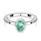 AA Äthiopischer Smaragd-Ring, 925 Silber platiniert  ca. 0,69 ct image number 0