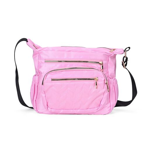 Umhängetasche mit RFID-Schutz, pink image number 0