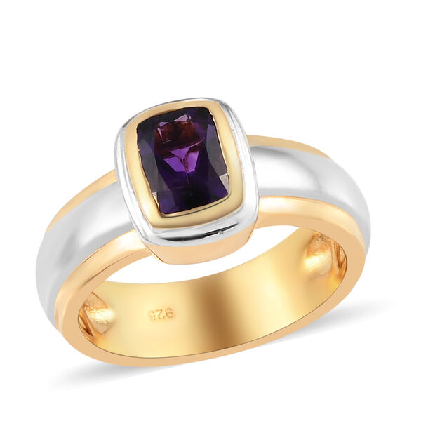 Lusaka Amethyst Ring 925 Silber Bicolor  ca. 0,85 ct image number 4