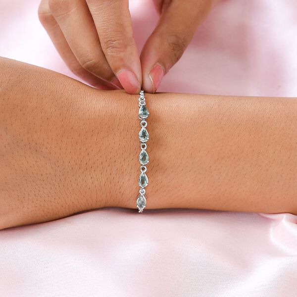 Grünes Saphir-Armband, 19 cm - 1,39 ct. image number 3