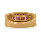 AA Afrikanischer Rubin (Fissure gefüllt) Ring 925 Silber Gelbgold Vermeil (Größe 18.00) ca. 2,52 ct image number 4