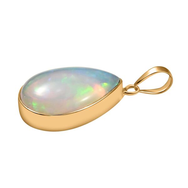 AAA Nat&uuml;rlicher, &auml;thiopischer Welo Opal Anh&auml;nger in 375 Gold - 6,41 ct. image number 4