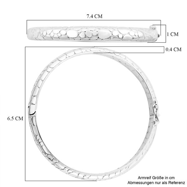 Royal Bali Kollektion- strukturierter Armrief, 19cm image number 5