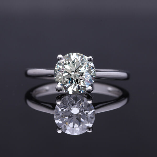 LUXURIANT SGL zertifizierter VS-EF Labor Diamant Ring in 585 Wei&szlig;gold - 3 ct. image number 13