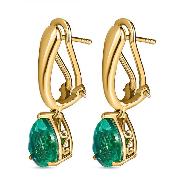 Pfau Triplett Quarz Solitär Ohrringe- 4,40 ct. image number 5