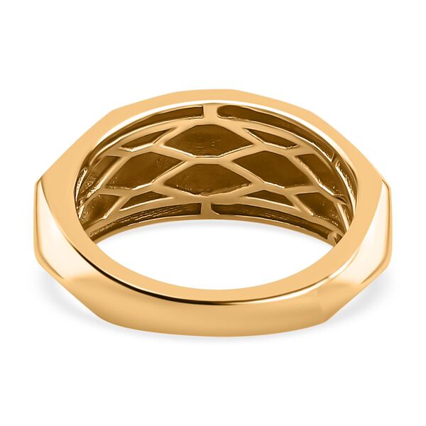 Ring mit Diamantschliff-Muster image number 6