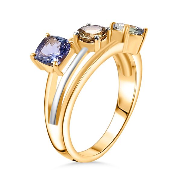 Tansanit, Pfau Tansanit und goldener Tansanit-Ring - 1,64 ct. image number 5