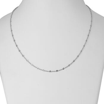 KONFETTI 925 Silber rhodiniert Halskette ca. 45 cm ca. 2,62g