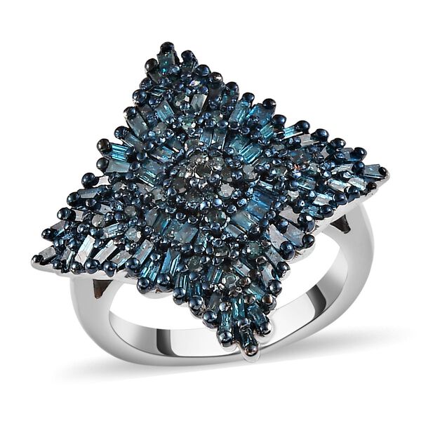 Blauer Diamant-Ring - 1 ct. image number 4