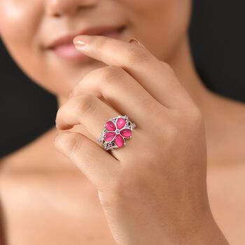 GP Italian Garden Kollektion - Maulbeer Mondstein, rosa Saphir, Kanchanaburi blauer Saphir Ring - 4,30 ct.